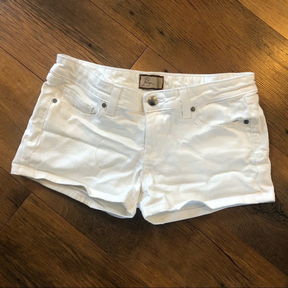 Paige White Denim Shorts - Size 29